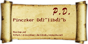 Pinczker Délibáb névjegykártya