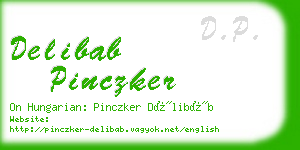 delibab pinczker business card